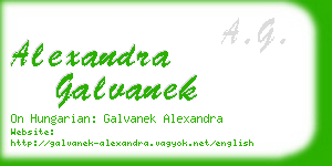 alexandra galvanek business card